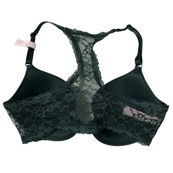 (NWOT) Victoria’s Secret Sexy Tee Front-Close Demi Bra | Green Lace - 32D - Picture 5 of 6